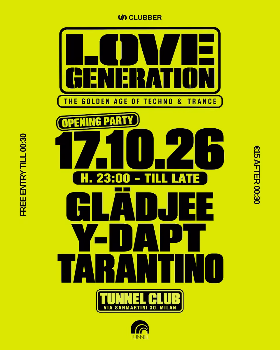 LOVE GENERATION: THE GOLDEN AGE OF TECHNO & TRANCE