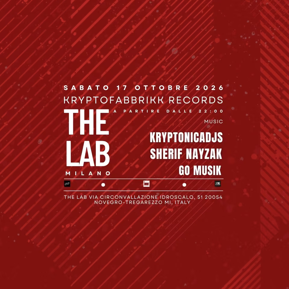 Kryptofabbrikk Records THE LAB party a MILANO