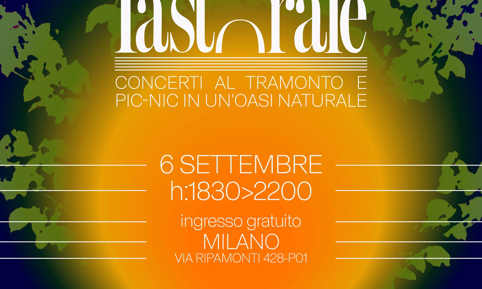 Pastorale - concerto e picnic nell'oasi naturale
