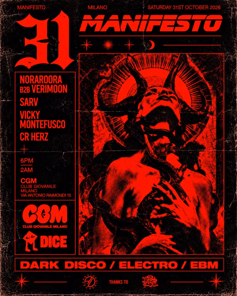 Manifesto Halloween CGM - Darkdisco - EBM - electro