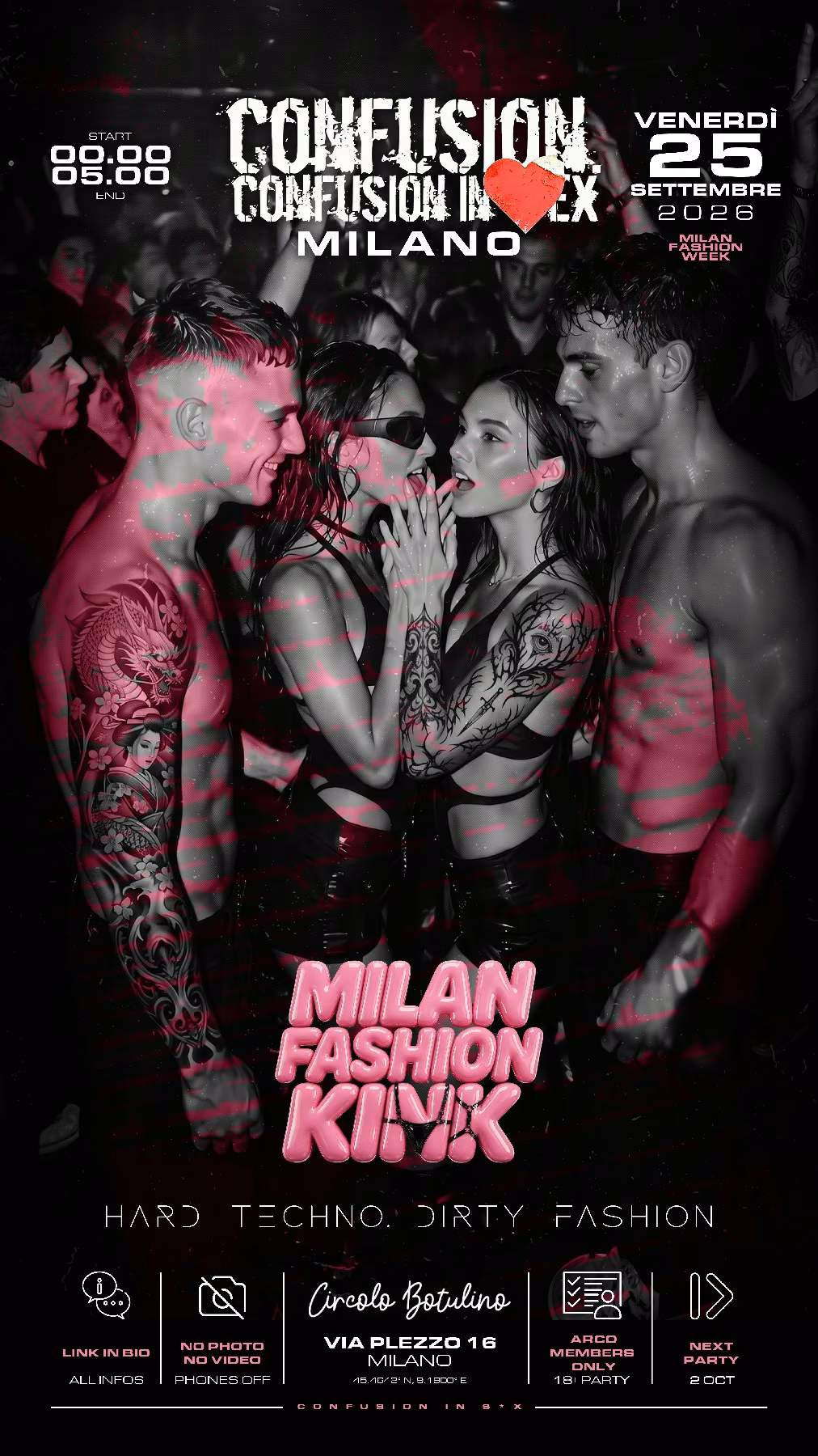 CONFUSION IN SEX pres. MILAN FASHION KINK - Candies from Strangers - MILAN FASHION WEEK EDITION