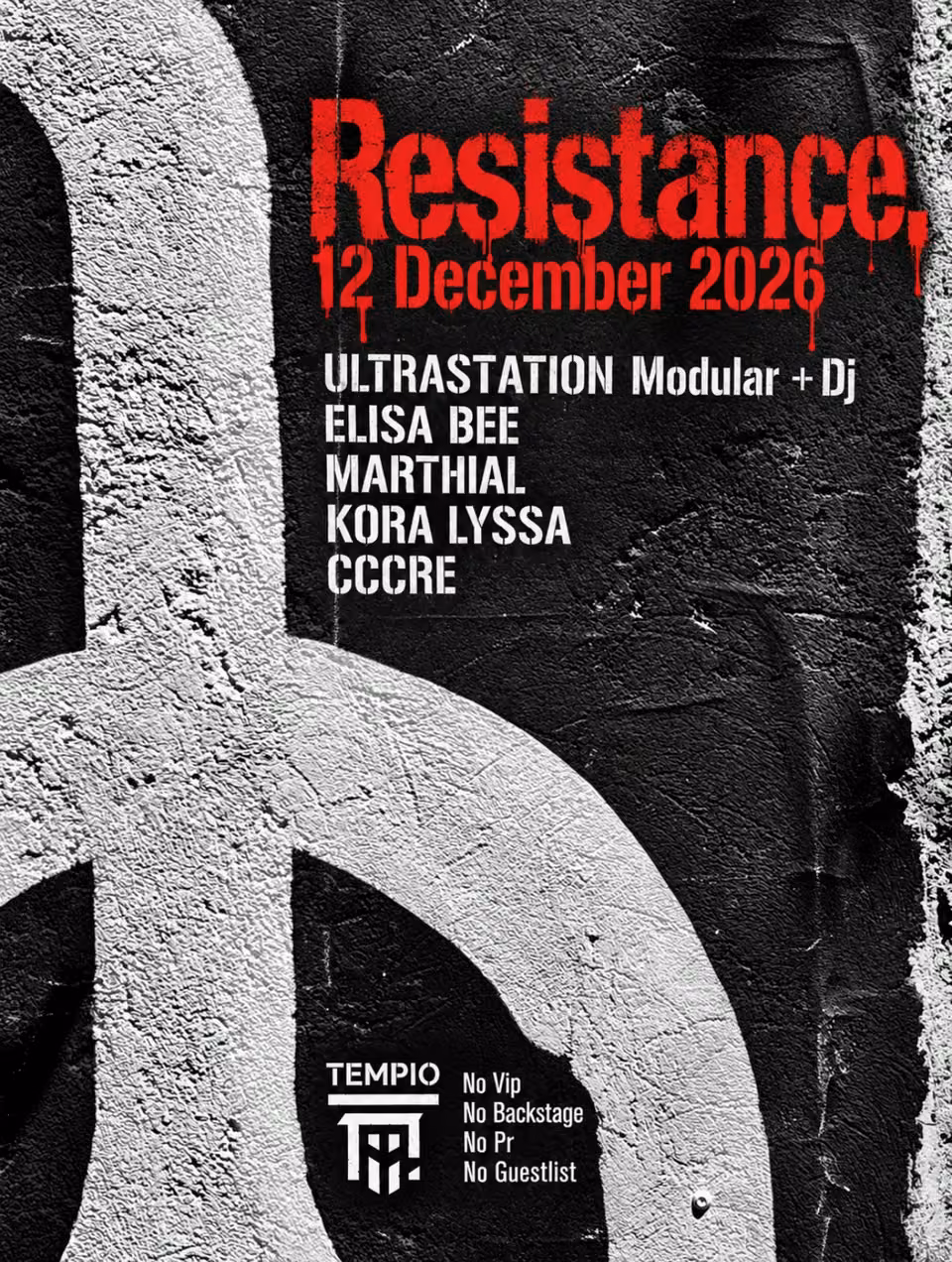 RESISTANCE: Ultrastation Cosmic Force + Comrade Winston, Elisa Bee, Marthial, Kora Lyssa, cccre