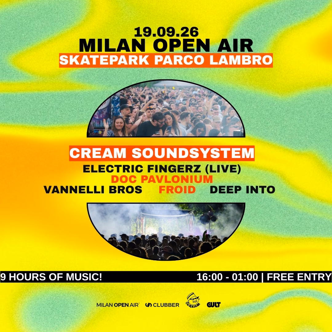 Milan Open Air allo Skatepark Parco Lambro with Cream Soundsystem [free party]