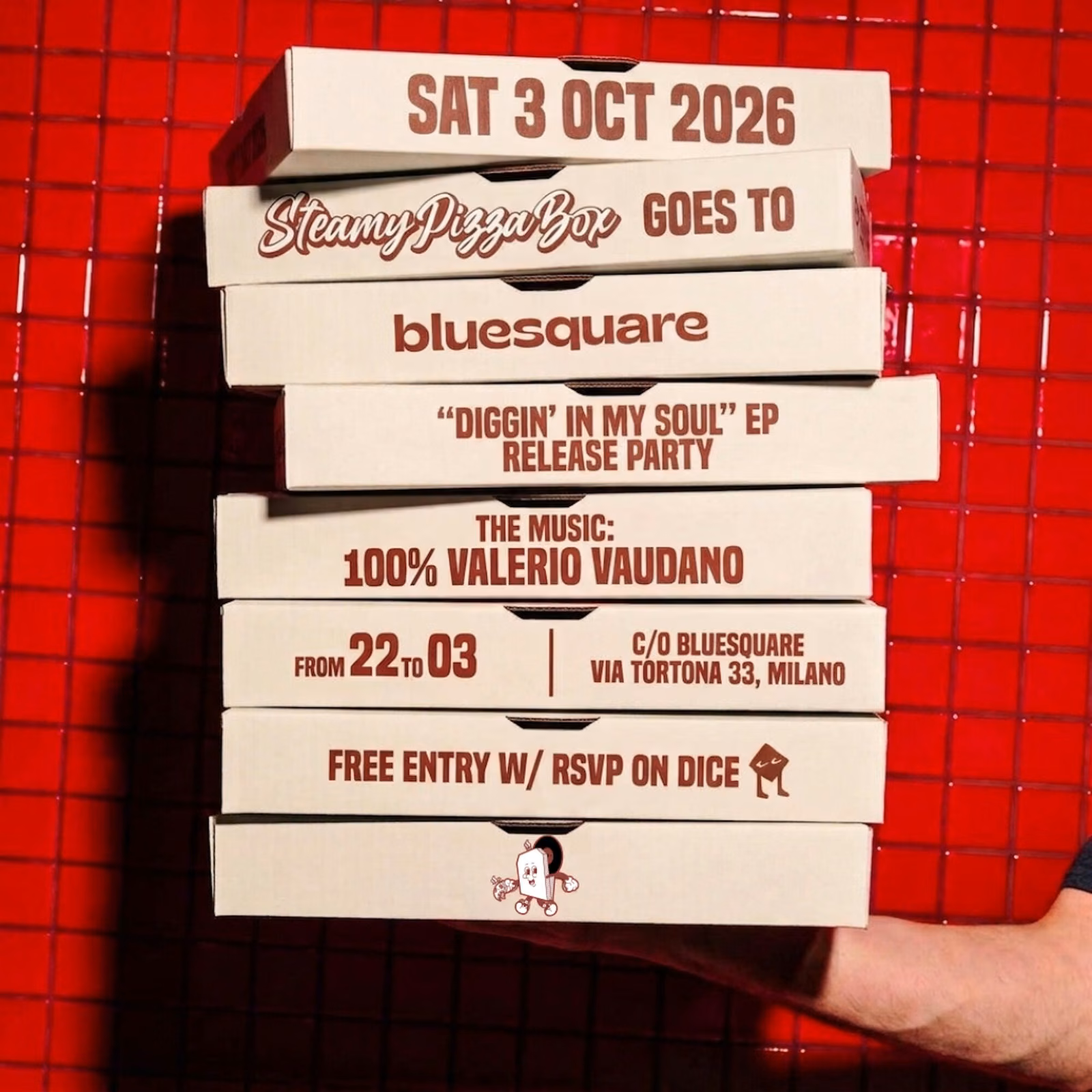 Hi-Fi Weekends with Valerio Vaudano pres Steamy Pizza Box Night *Free Entry*