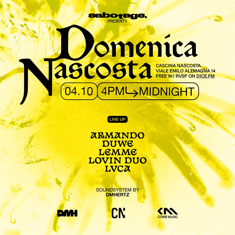 Sabotage presents Domenica Nascosta
