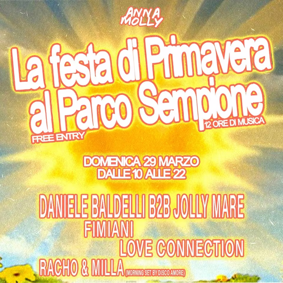 Anna Molly presenta La festa di Primavera al Parco Sempione