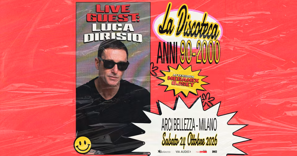 LUCA DIRISIO LIVE PER LA DISCOTECA ANNI 90/2000