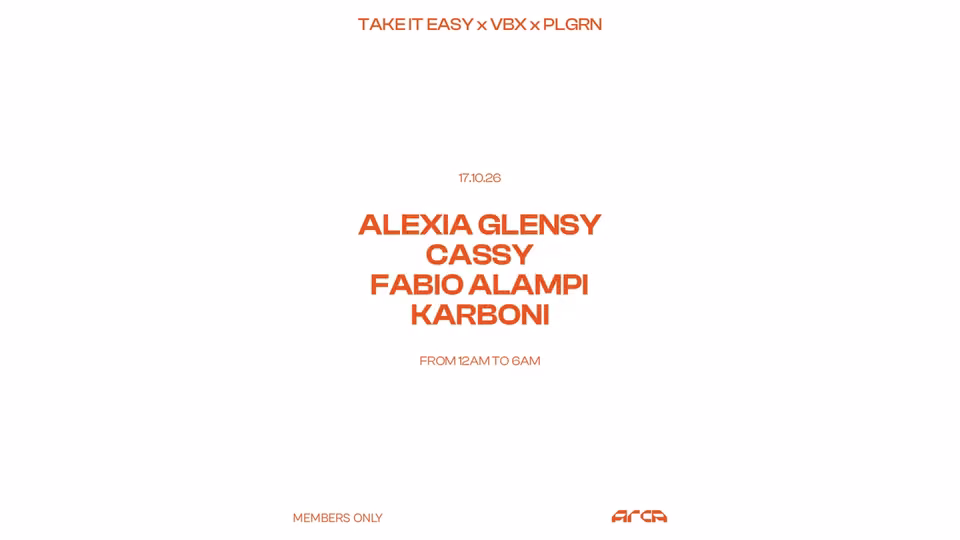 Take It Easy x VBX x PLGRN