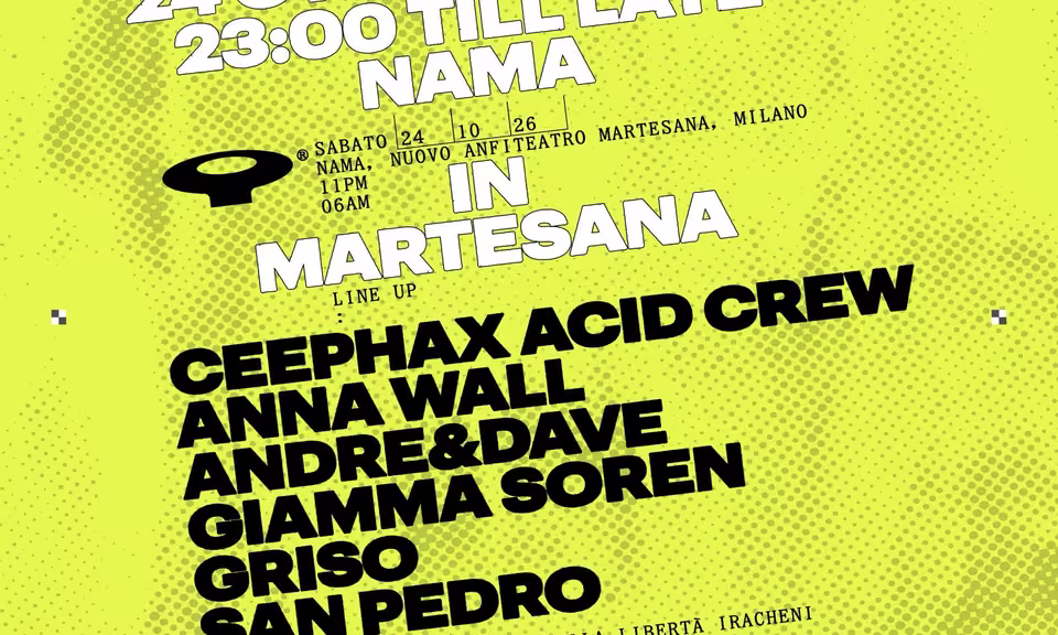 QUANDO at Nama w/ Ceephax Acid Crew + Anna Wall