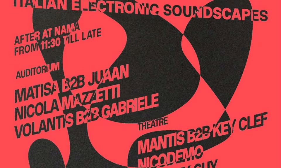 RUIDO SOUND pres. ITALIAN ELECTRONIC SOUNDSCAPES AFTERSHOW (NIGHT PROGRAM)