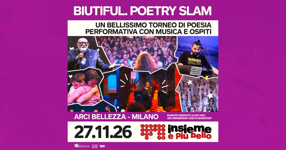 BIUTIFUL. UN BELLISSIMO TORNEO DI POETRY SLAM